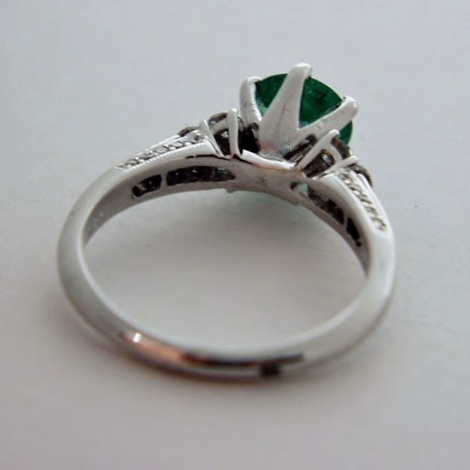 Quality! Colombian Emerald Diamond 18kt Ring 1.50 ct   Litnon.com