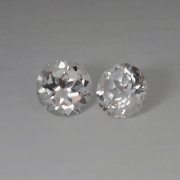 Precision Cut Natural Ceylon White Sapphire Pair 2.59 ct  Litnon.com