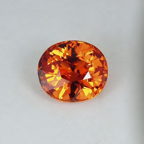 Bright Top Cut and Fine Color Spessartite Garnet 5.81 ct GL Litnon.com