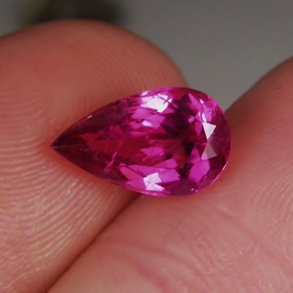 Color Old Stock Hot Pink Tourmaline Brazil 3.21 ct GLI  Litnon.com