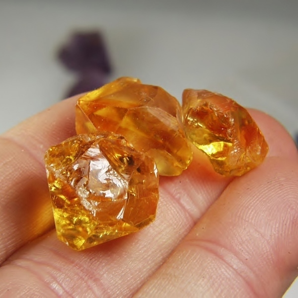 Fine Color and Clean Citrine High Facet Rough Brazil 60.95 ct  Litnon.com