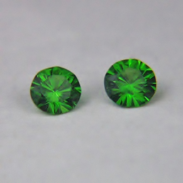 Tiny Treasure Brilliant Chrome Green Russian Demantoid Garnet Pair  Litnon.com