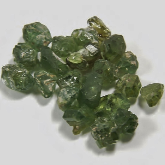 Deep Green Demantoid Garnet Crystal Specimen - Rough 85ct  Litnon.com