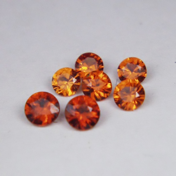 Bright Spessartite Garnet Rounds Nigeria 1.72 ct tw  Litnon.com