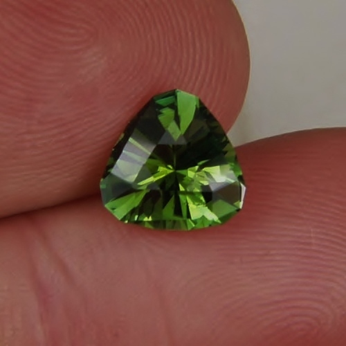 Precision Cut Natural Green Tourmaline nigeria 2.0 ct GLI  Litnon.com