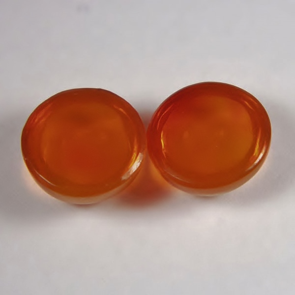 Top Gem Fanta Orange 12 mm Mexican Fire Opal Pair 12.12 ct   Litnon.com