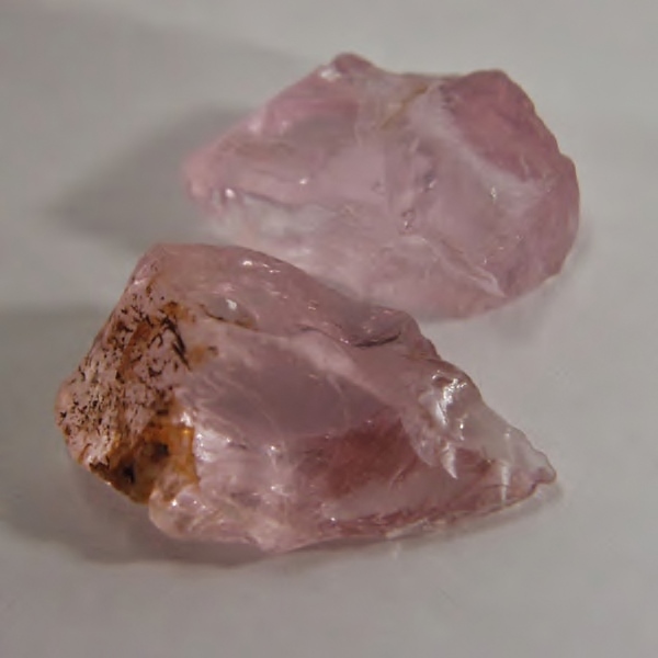 True Strong Pink Morganite Clean Facet Rough Nigeria 34.03 ct  Litnon.com