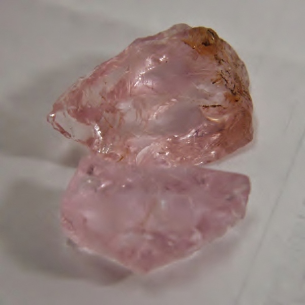 True Strong Pink Morganite Clean Facet Rough Nigeria 34.03 ct  Litnon.com