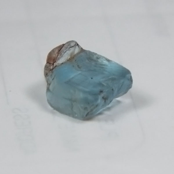True Blue  Clean Aquamarine Facet Rough Nigeria 6.38 ct  Litnon.com