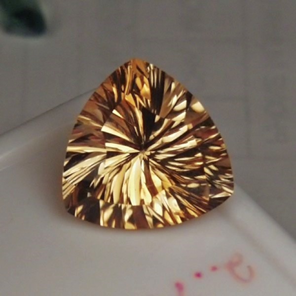 Concave Cut Natural Golden Citrine Brazil 10.12 ct  Litnon.com