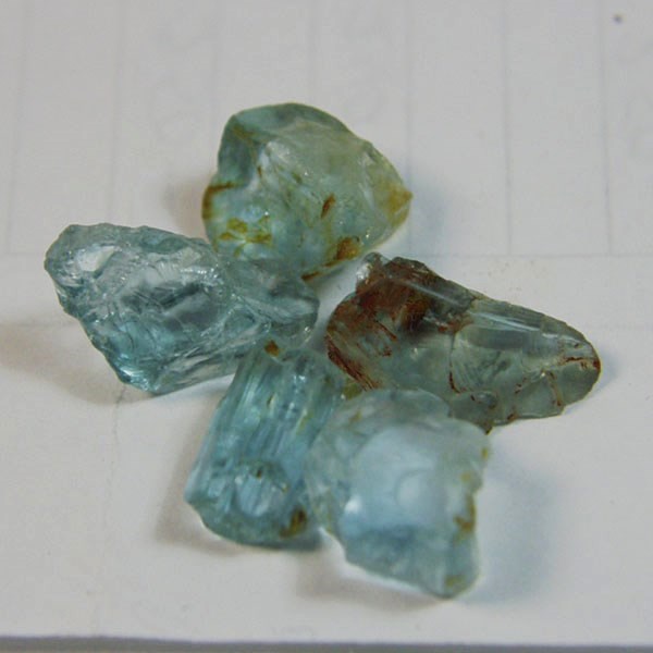 Nice Color Clean Aquamarine Facet Rough Nigeria 31.76 ct tw  Litnon.com