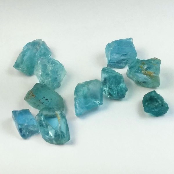 Strong Blue Aquamarine Facet Rough Nigeria 19.9 grams  Litnon.com