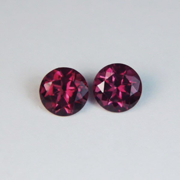 Matched Pair Rhodolite Garnets Tanzania 2.15 ct tw  Litnon.com
