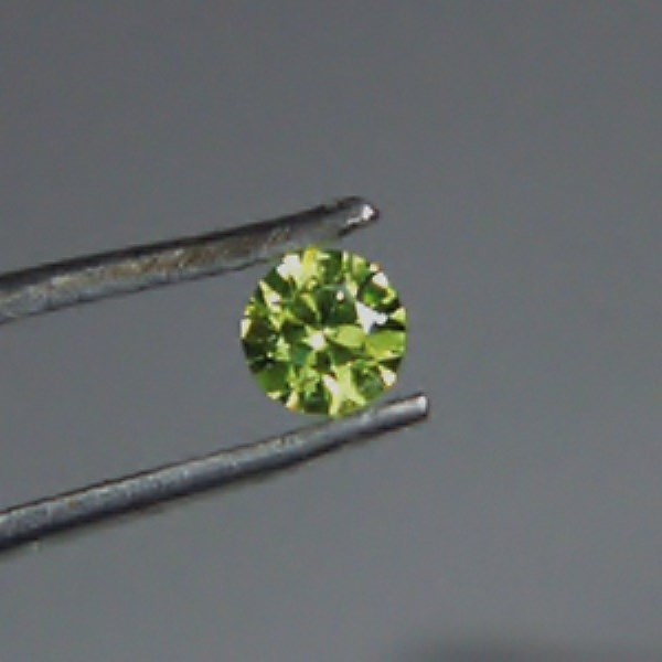 Tiny Treasure Brilliant Natural Russian Demantoid Garnet  Litnon.com