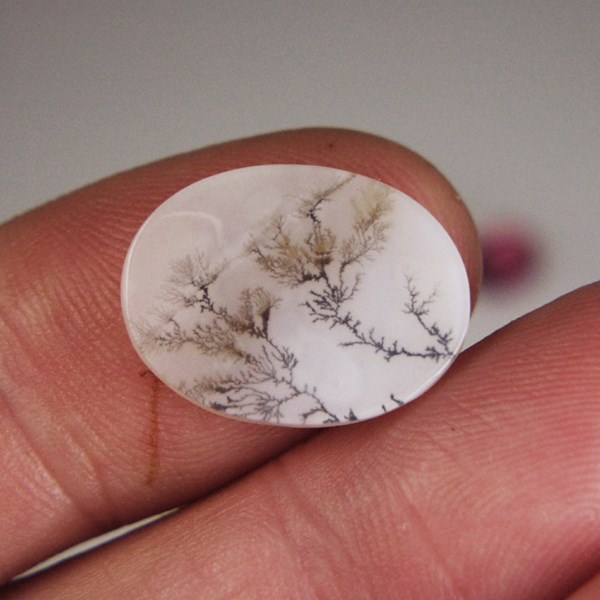  All Natural! Fine Quality Dendritic Agate India 21 x 15 mm  Litnon.com