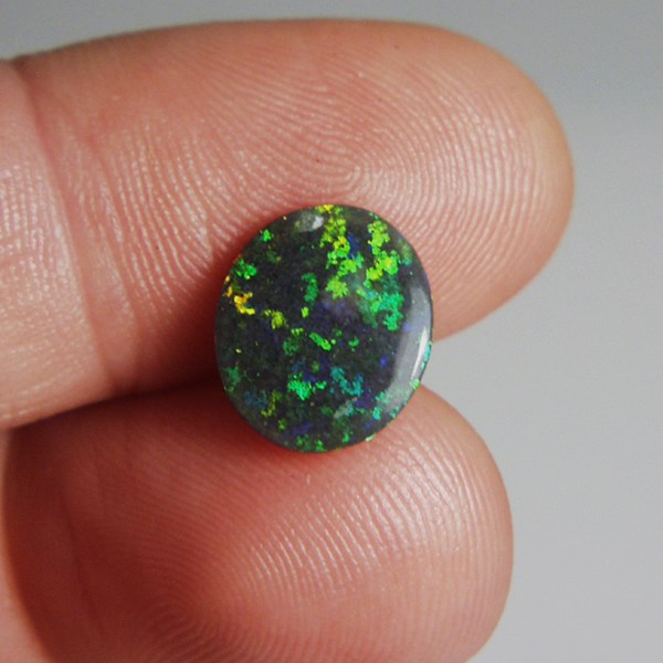 Multi-color Fire Untreated Black Matrix Opal Honduras 3.26 ct  Litnon.com