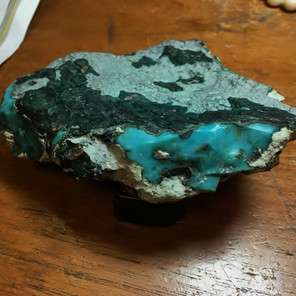 Top Grade Old Stock Gel Gem Silica Chrysocolla Arizona 317 grams  Litnon.com