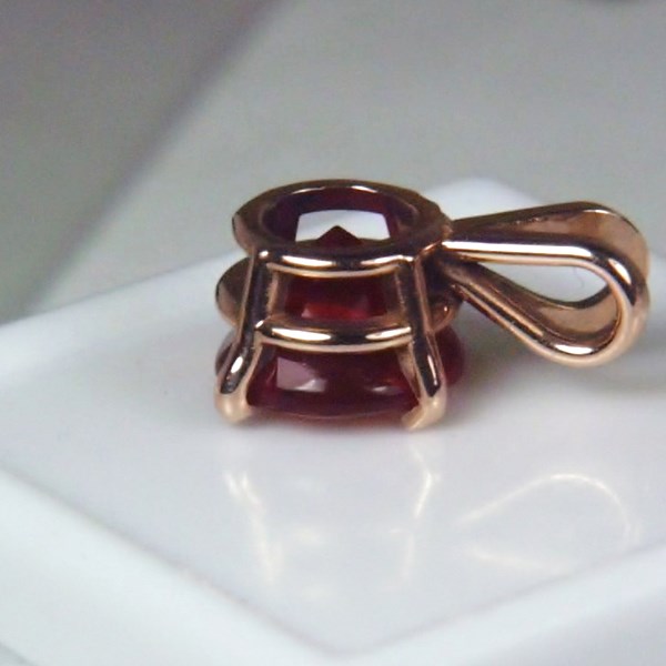 Mexican Cherry Opal 14kt Rose Gold Pendant  Litnon.com