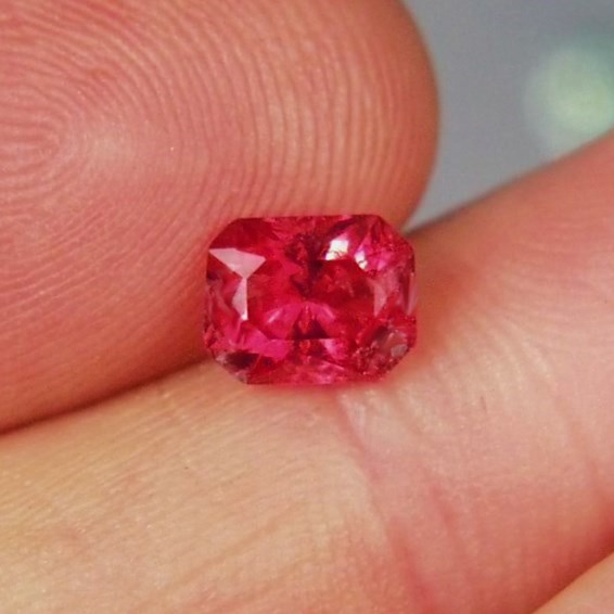 Bright! Old Stock Hot Pink Tourmaline Brazil 1.43 ct  GLI  Litnon.com