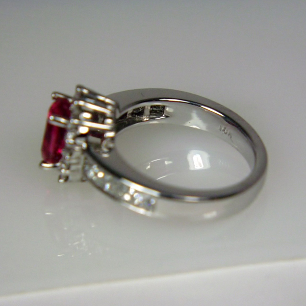 Special Quality! Mahenge Spinel 18kt Diamond Ring GL Litnon.com