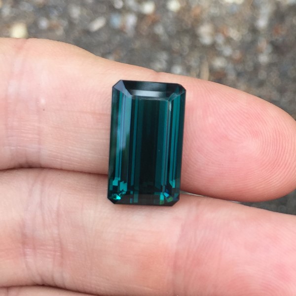 True Blue! Old Stock  Brazil Indicolite Tourmaline 13.87 ct  Litnon.com