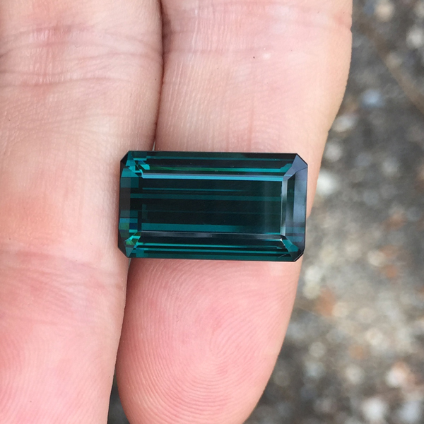 True Blue! Old Stock  Brazil Indicolite Tourmaline 13.87 ct  Litnon.com