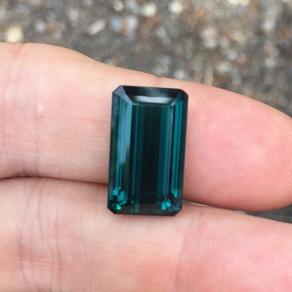 True Blue! Old Stock  Brazil Indicolite Tourmaline 13.87 ct  Litnon.com