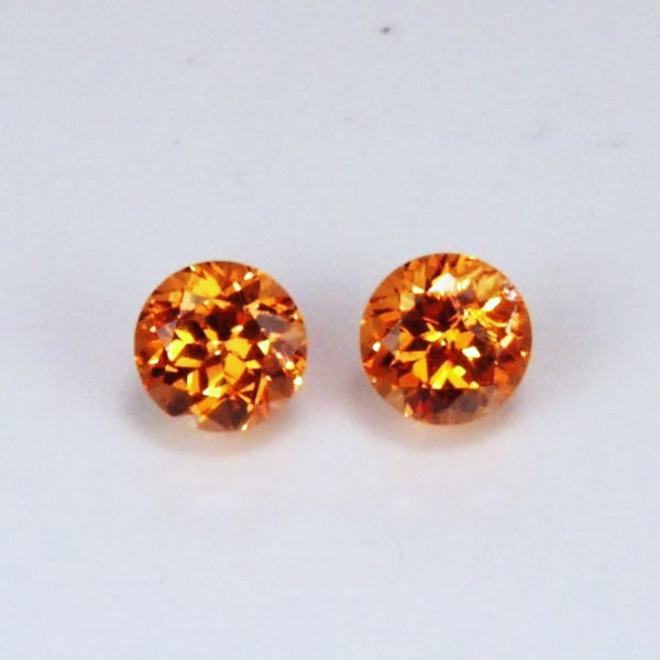 Color & Fire!  Mandarin Spessartite Garnet Pair 1.98 ct tw  Litnon.com