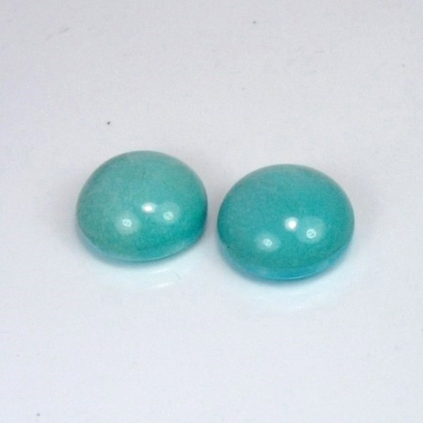 Old Stock! Natural Sleeping Beauty Turquoise Arizona Pair 20.48 ct GL Litnon.com