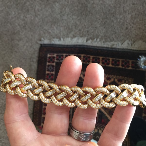 Estate High Quality 18 kt Gold Bracelet With 20+ Carats Of Diamonds  Litnon.com