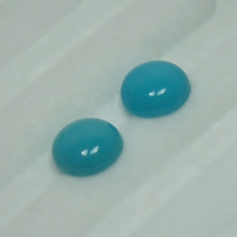 Old Stock Natural Sleeping Beauty Turquoise Arizona 8 mm Pair  Litnon.com