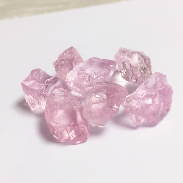 Pure Pink Morganite Clean Facet Rough Nigeria 44.54 ct  Litnon.com