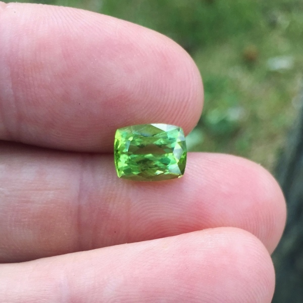 Bright and Pretty Natural Pakistan Peridot 3.44 ct GL Litnon.com