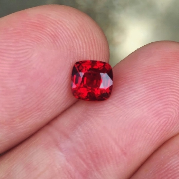 Crimson Red! Natural Burmese Spinel 1.59 ct GL Litnon.com