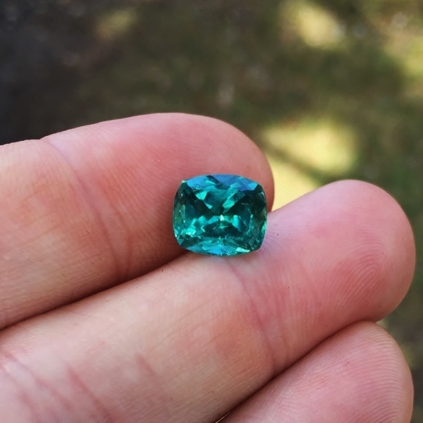 Rare! Old Stock Quality! Blue Green Tourmaline Brazil 4.24 ct! GL  Litnon.com