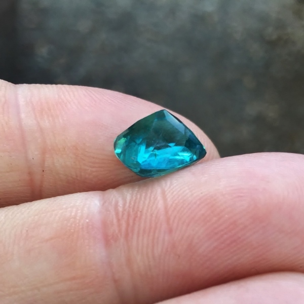 Rare! Old Stock Quality! Blue Green Tourmaline Brazil 4.24 ct! GL  Litnon.com