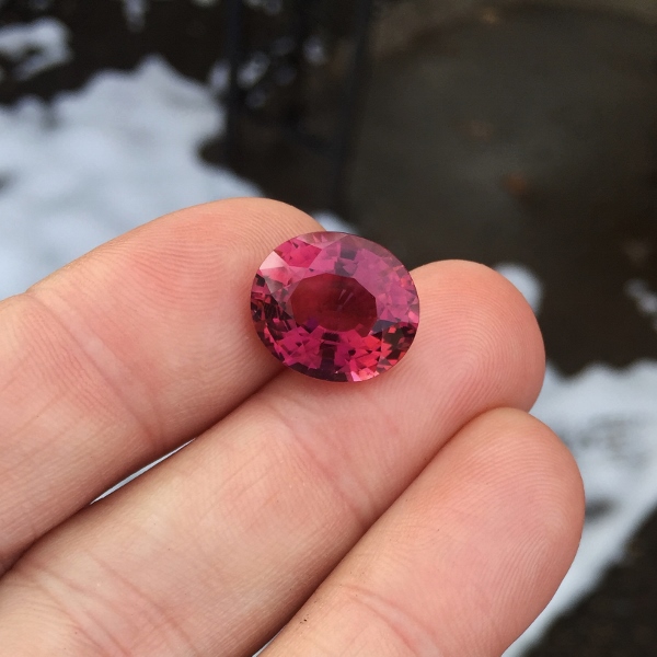 Big Rich Saturated Pink Tourmaline Nigeria 9.37 ct  Litnon.com