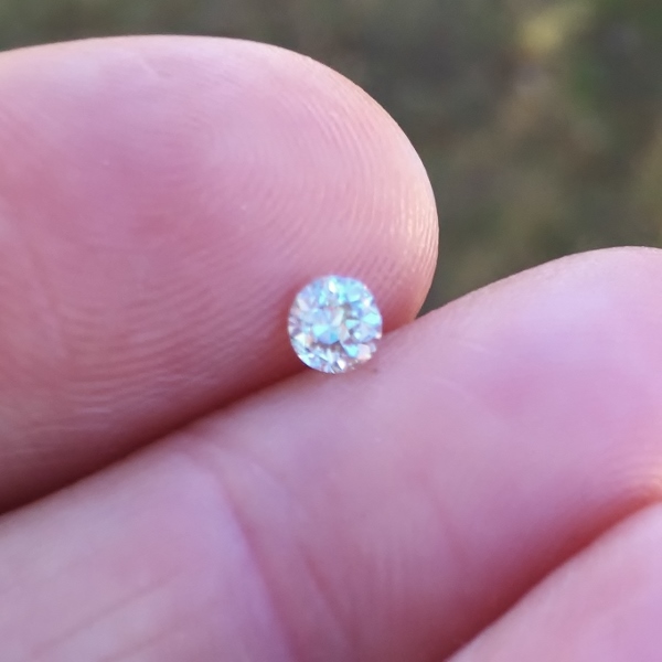 Antique Euro Cut Diamond SI-1 J color 0.63 ct  Litnon.com
