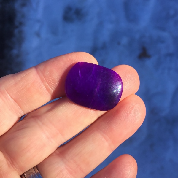 Gem! Rare Fine Color Sugilite Cabochon Africa 19.10 ct GL Litnon.com