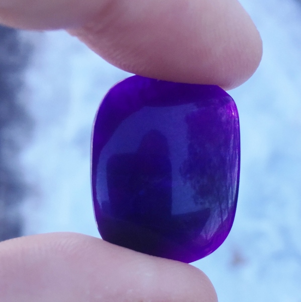 Gem! Rare Fine Color Sugilite Cabochon Africa 19.10 ct GL Litnon.com