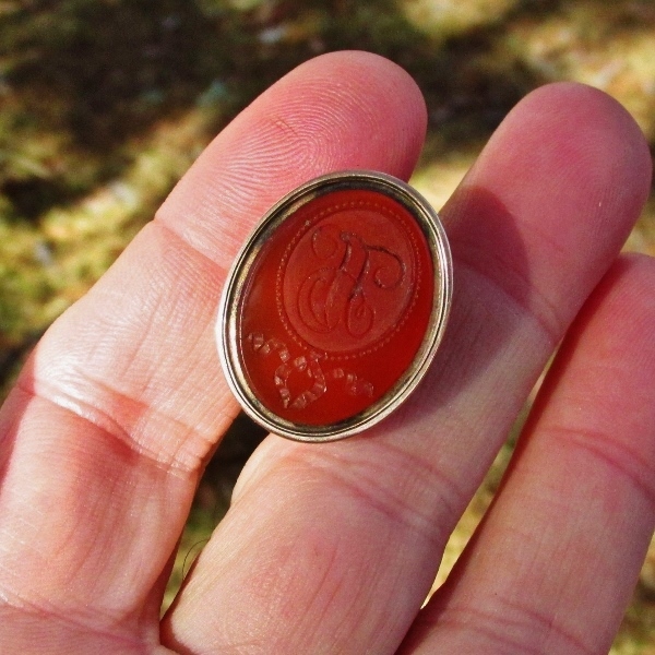 Antique Victorian 14k Yellow Gold Carnelian Intaligo Wax Seal Fob  Litnon.com