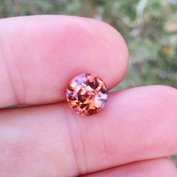 New Find! Copper Pink Same Zircon Tanzania  4.98 ct GL Litnon.com
