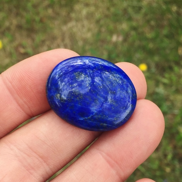 Awesome Color Lapis Lazuli Pyrite Cab Afghanistan  Litnon.com