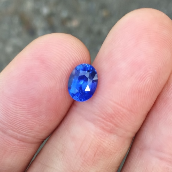 Certified Unheated! Natural Blue Ceylon Sapphire 2.55 ct  Litnon.com