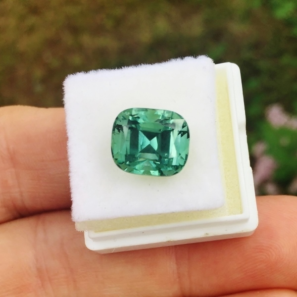 Special Color & Bright! Natural Tourmaline Afghanistan 6.70 ct GL Litnon.com