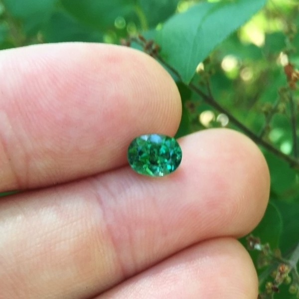  Color! Rich Green Tourmaline Afghanistan 1.50 ct GL Litnon.com