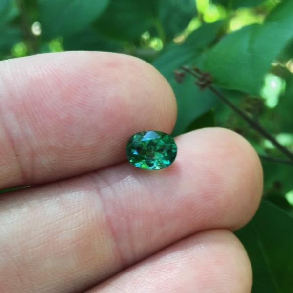  Color! Rich Green Tourmaline Afghanistan 1.50 ct GL Litnon.com