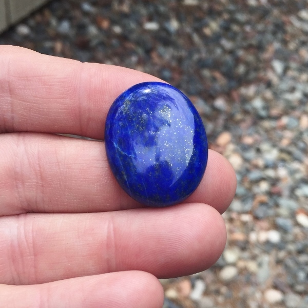 Awesome Color Lapis Lazuli Pyrite Cab Afghanistan  Litnon.com