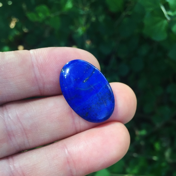 Awesome Color Lapis Lazuli Pyrite Cab Afghanistan  Litnon.com