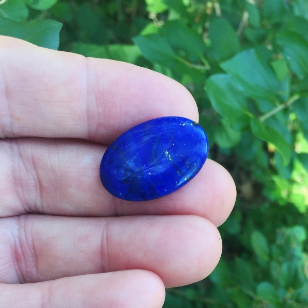 Awesome Color Lapis Lazuli Pyrite Cab Afghanistan  Litnon.com